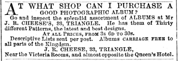 At what shop can I purchase a good photographic album?