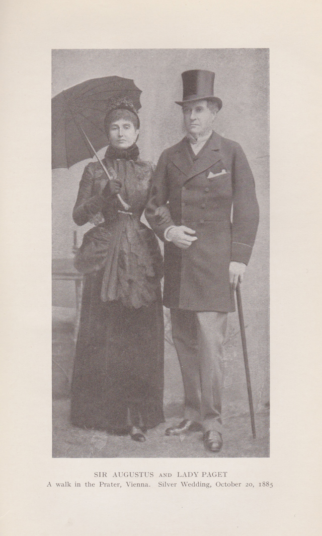 Sir Augustus and Lady Paget's silver wedding portrait in Vienna